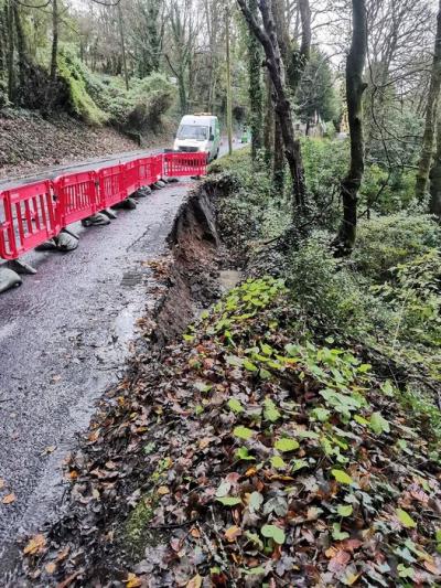 Bodmin Road, St Austell - Road Subsidence